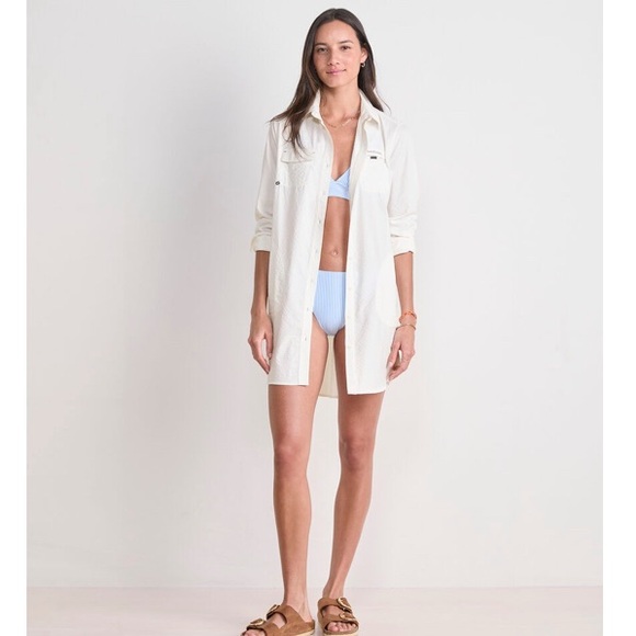 Vineyard Vines Women’s Seersucker Hartley Harbor Cover-up - Picture 7 of 7